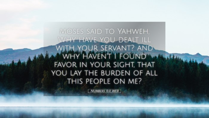 Picture 05 - Numbers 11:11 WEB Desktop Wallpaper - Moses said to Yahweh, Why have you dealt ill with - Desktop Bible Verse Wallpaper