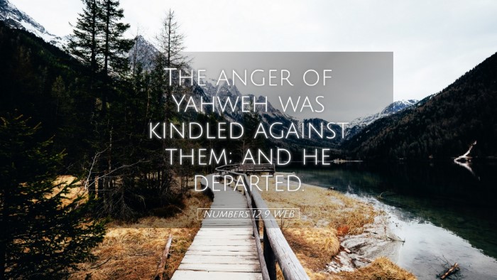 Picture 05 - Numbers 12:9 WEB Desktop Wallpaper - The anger of Yahweh was kindled against them; and - Desktop Bible Verse Wallpaper
