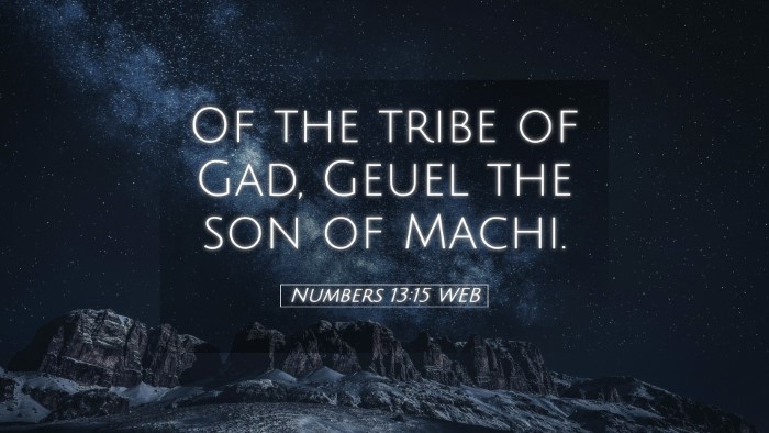 Picture 05 - Numbers 13:15 WEB Desktop Wallpaper - Of the tribe of Gad, Geuel the son of - Desktop Bible Verse Wallpaper
