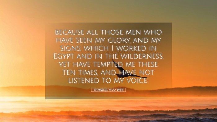 Picture 05 - Numbers 14:22 WEB Desktop Wallpaper - because all those men who have seen my glory, and - Desktop Bible Verse Wallpaper