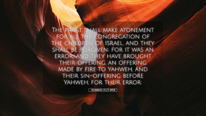 Picture 05 - Numbers 15:25 WEB Desktop Wallpaper - The priest shall make atonement for all the - Desktop Bible Verse Wallpaper