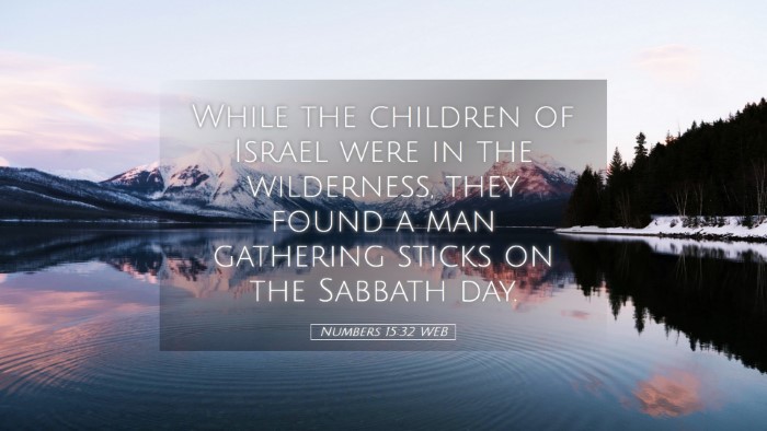Picture 05 - Numbers 15:32 WEB Desktop Wallpaper - While the children of Israel were in the - Desktop Bible Verse Wallpaper