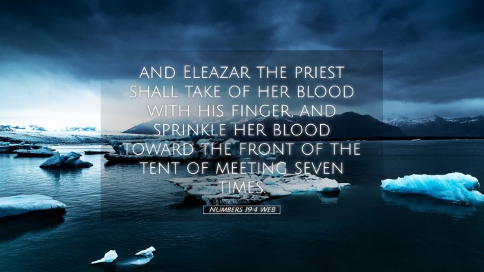 Picture 05 - Numbers 19:4 WEB Desktop Wallpaper - and Eleazar the priest shall take of her blood - Desktop Bible Verse Wallpaper