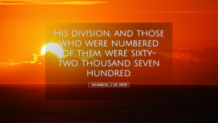 Picture 05 - Numbers 2:26 WEB Desktop Wallpaper - His division, and those who were numbered of - Desktop Bible Verse Wallpaper