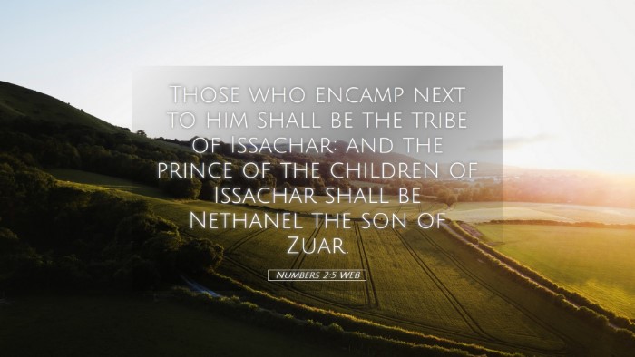 Picture 05 - Numbers 2:5 WEB Desktop Wallpaper - Those who encamp next to him shall be the tribe - Desktop Bible Verse Wallpaper
