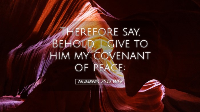 Picture 05 - Numbers 25:12 WEB Desktop Wallpaper - Therefore say, Behold, I give to him my covenant - Desktop Bible Verse Wallpaper