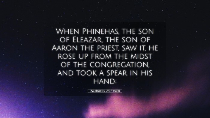 Picture 05 - Numbers 25:7 WEB Desktop Wallpaper - When Phinehas, the son of Eleazar, the son of - Desktop Bible Verse Wallpaper