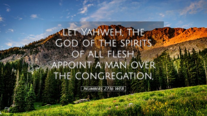 Picture 05 - Numbers 27:16 WEB Desktop Wallpaper - Let Yahweh, the God of the spirits of all flesh, - Desktop Bible Verse Wallpaper