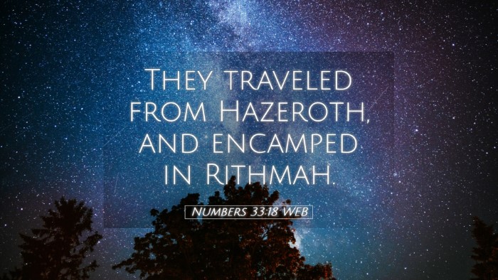 Picture 05 - Numbers 33:18 WEB Desktop Wallpaper - They traveled from Hazeroth, and encamped in - Desktop Bible Verse Wallpaper