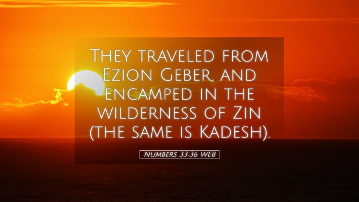 Picture 05 - Numbers 33:36 WEB Desktop Wallpaper - They traveled from Ezion Geber, and encamped in - Desktop Bible Verse Wallpaper