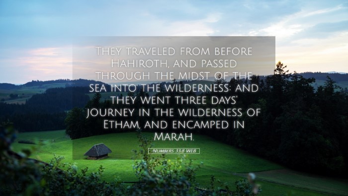 Picture 05 - Numbers 33:8 WEB Desktop Wallpaper - They traveled from before Hahiroth, and passed - Desktop Bible Verse Wallpaper