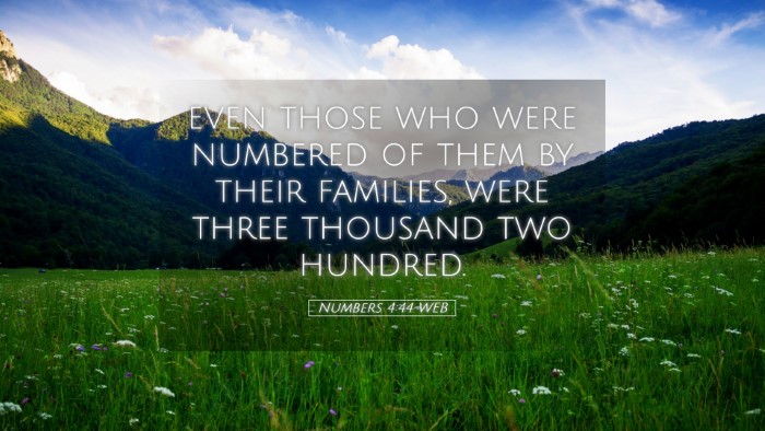 Picture 05 - Numbers 4:44 WEB Desktop Wallpaper - even those who were numbered of them by their - Desktop Bible Verse Wallpaper