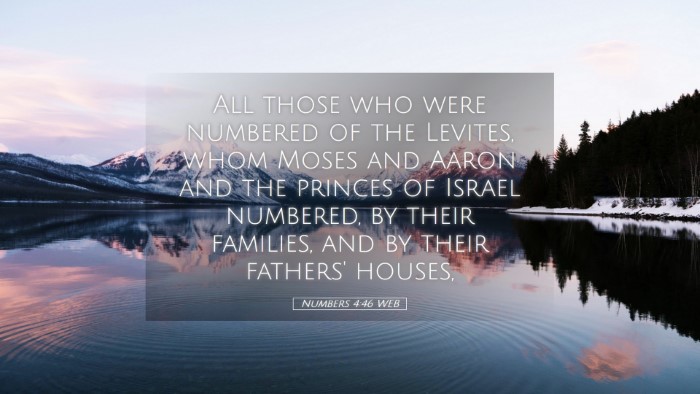 Picture 05 - Numbers 4:46 WEB Desktop Wallpaper - All those who were numbered of the Levites, whom - Desktop Bible Verse Wallpaper