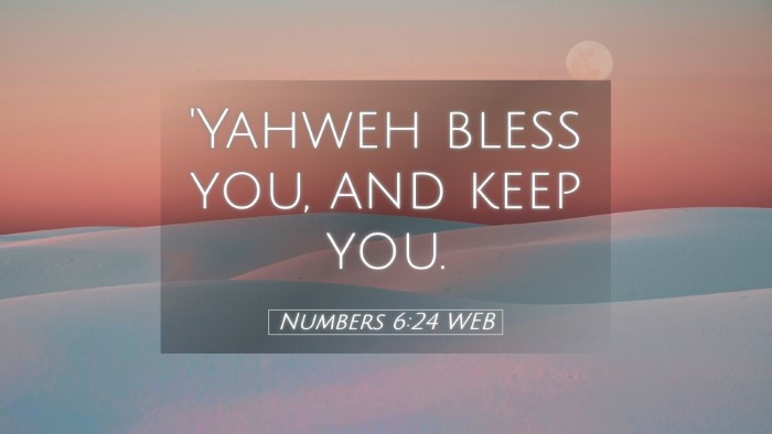 Picture 05 - Numbers 6:24 WEB Desktop Wallpaper - 'Yahweh bless you, and keep - Desktop Bible Verse Wallpaper