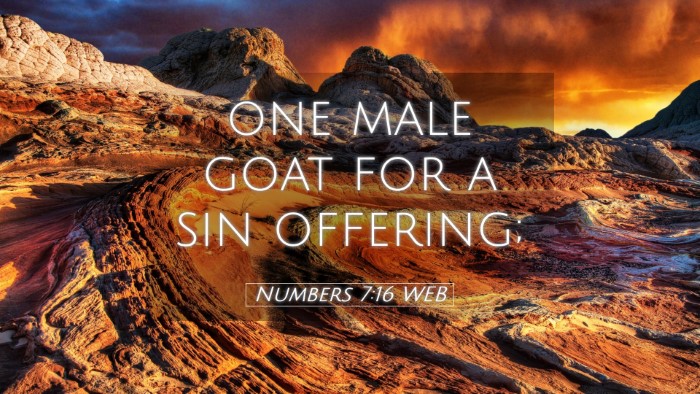 Picture 05 - Numbers 7:16 WEB Desktop Wallpaper - one male goat for a sin - Desktop Bible Verse Wallpaper