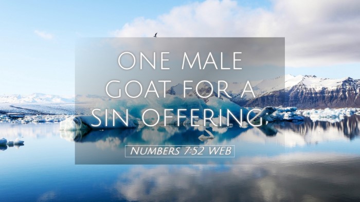 Picture 05 - Numbers 7:52 WEB Desktop Wallpaper - one male goat for a sin - Desktop Bible Verse Wallpaper