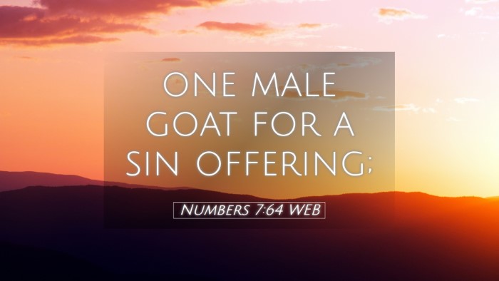 Picture 05 - Numbers 7:64 WEB Desktop Wallpaper - one male goat for a sin - Desktop Bible Verse Wallpaper