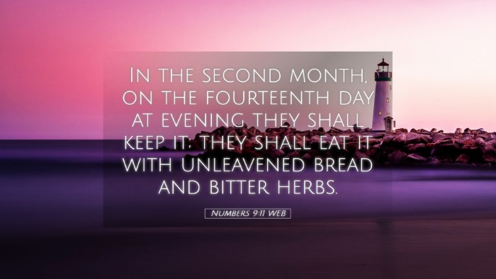 Picture 05 - Numbers 9:11 WEB Desktop Wallpaper - In the second month, on the fourteenth day at - Desktop Bible Verse Wallpaper