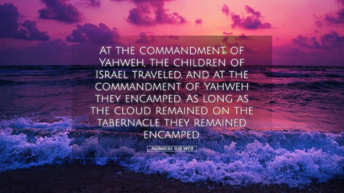 Picture 05 - Numbers 9:18 WEB Desktop Wallpaper - At the commandment of Yahweh, the children of - Desktop Bible Verse Wallpaper
