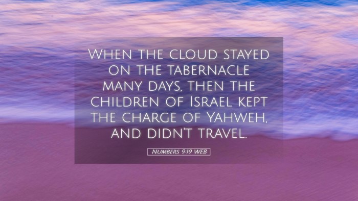 Picture 05 - Numbers 9:19 WEB Desktop Wallpaper - When the cloud stayed on the tabernacle many - Desktop Bible Verse Wallpaper