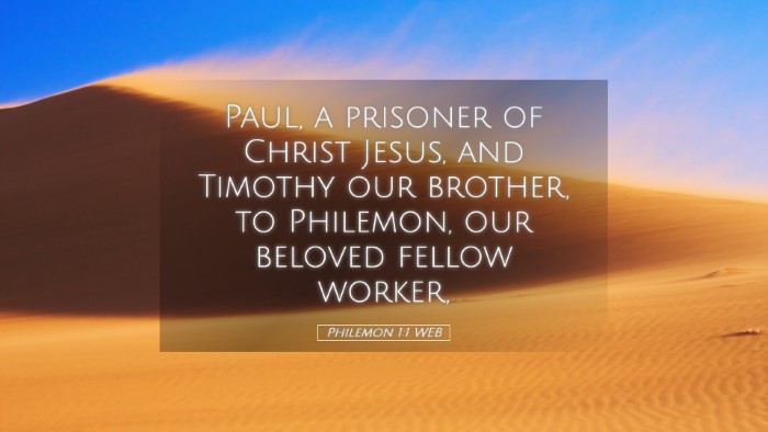 Picture 05 - Philemon 1:1 WEB Desktop Wallpaper - Paul, a prisoner of Christ Jesus, and Timothy our - Desktop Bible Verse Wallpaper