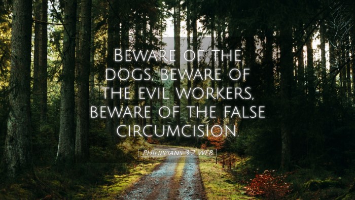 Picture 05 - Philippians 3:2 WEB Desktop Wallpaper - Beware of the dogs, beware of the evil workers, - Desktop Bible Verse Wallpaper