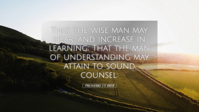 Picture 05 - Proverbs 1:5 WEB Desktop Wallpaper - That the wise man may hear, and increase in - Desktop Bible Verse Wallpaper