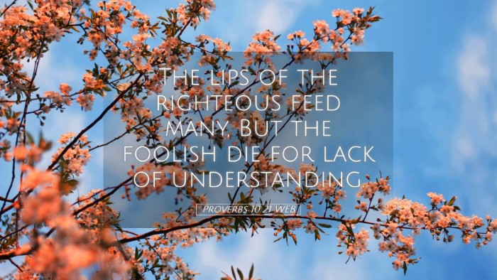 Picture 05 - Proverbs 10:21 WEB Desktop Wallpaper - The lips of the righteous feed many, But the - Desktop Bible Verse Wallpaper