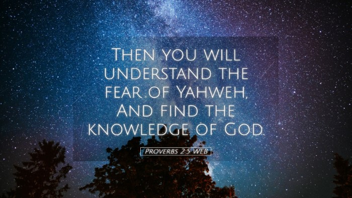 Picture 05 - Proverbs 2:5 WEB Desktop Wallpaper - Then you will understand the fear of Yahweh, And - Desktop Bible Verse Wallpaper