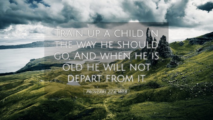 Picture 05 - Proverbs 22:6 WEB Desktop Wallpaper - Train up a child in the way he should go, And - Desktop Bible Verse Wallpaper