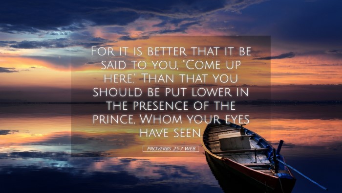 Picture 05 - Proverbs 25:7 WEB Desktop Wallpaper - For it is better that it be said to you, 