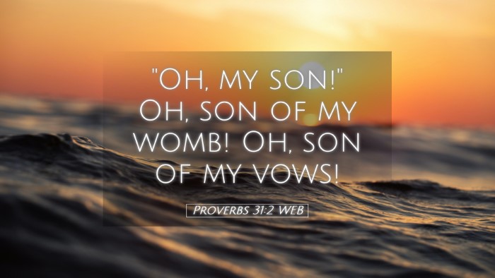 Picture 05 - Proverbs 31:2 WEB Desktop Wallpaper - 