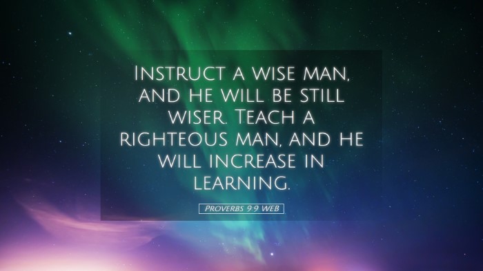 Picture 05 - Proverbs 9:9 WEB Desktop Wallpaper - Instruct a wise man, and he will be still wiser. - Desktop Bible Verse Wallpaper