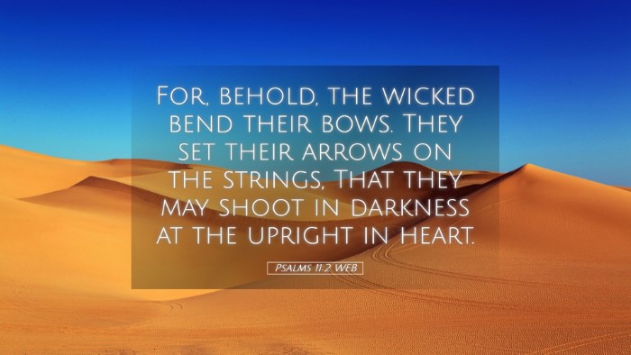 Picture 05 - Psalms 11:2 WEB Desktop Wallpaper - For, behold, the wicked bend their bows. They set - Desktop Bible Verse Wallpaper