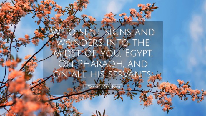 Picture 05 - Psalms 135:9 WEB Desktop Wallpaper - Who sent signs and wonders into the midst of you, - Desktop Bible Verse Wallpaper