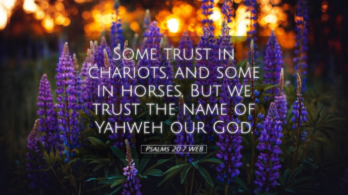 Picture 05 - Psalms 20:7 WEB Desktop Wallpaper - Some trust in chariots, and some in horses, But - Desktop Bible Verse Wallpaper
