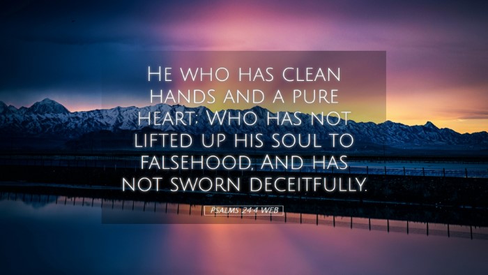 Picture 05 - Psalms 24:4 WEB Desktop Wallpaper - He who has clean hands and a pure heart; Who has - Desktop Bible Verse Wallpaper