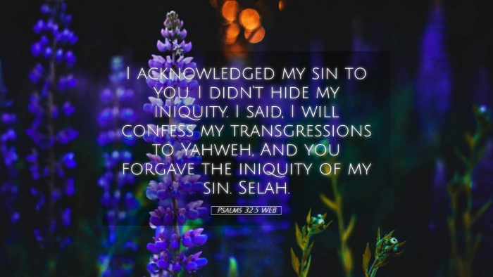Picture 05 - Psalms 32:5 WEB Desktop Wallpaper - I acknowledged my sin to you. I didn't hide my - Desktop Bible Verse Wallpaper