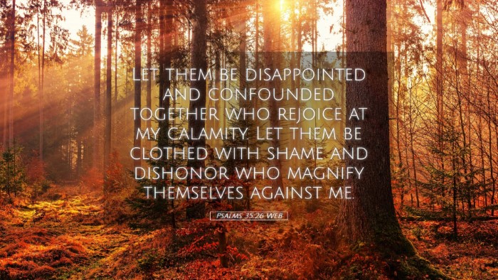 Picture 05 - Psalms 35:26 WEB Desktop Wallpaper - Let them be disappointed and confounded together - Desktop Bible Verse Wallpaper