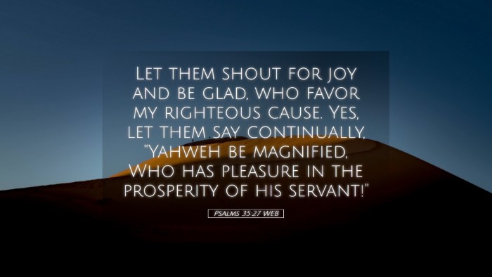 Picture 05 - Psalms 35:27 WEB Desktop Wallpaper - Let them shout for joy and be glad, who favor my - Desktop Bible Verse Wallpaper