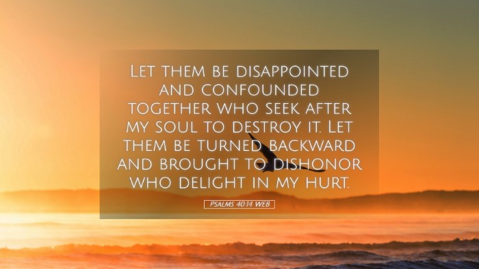 Picture 05 - Psalms 40:14 WEB Desktop Wallpaper - Let them be disappointed and confounded together - Desktop Bible Verse Wallpaper