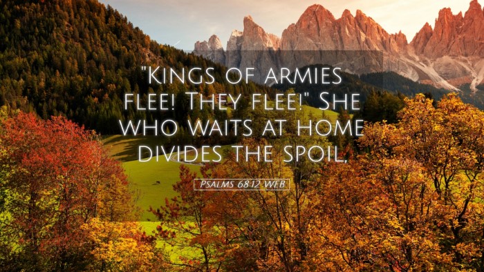 Picture 05 - Psalms 68:12 WEB Desktop Wallpaper - 