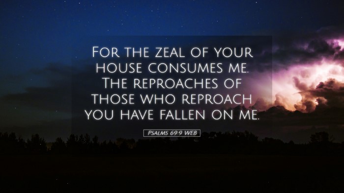 Picture 05 - Psalms 69:9 WEB Desktop Wallpaper - For the zeal of your house consumes me. The - Desktop Bible Verse Wallpaper