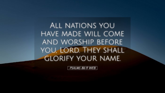 Picture 05 - Psalms 86:9 WEB Desktop Wallpaper - All nations you have made will come and worship - Desktop Bible Verse Wallpaper