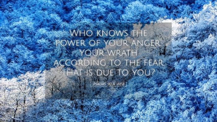 Picture 05 - Psalms 90:11 WEB Desktop Wallpaper - Who knows the power of your anger, Your wrath - Desktop Bible Verse Wallpaper