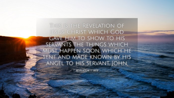 Picture 05 - Revelation 1:1 WEB Desktop Wallpaper - This is the Revelation of Jesus Christ, which God - Desktop Bible Verse Wallpaper