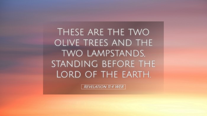 Picture 05 - Revelation 11:4 WEB Desktop Wallpaper - These are the two olive trees and the two - Desktop Bible Verse Wallpaper
