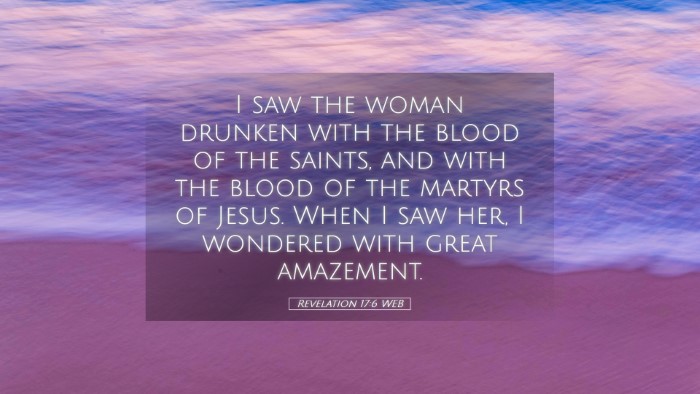 Picture 05 - Revelation 17:6 WEB Desktop Wallpaper - I saw the woman drunken with the blood of the - Desktop Bible Verse Wallpaper