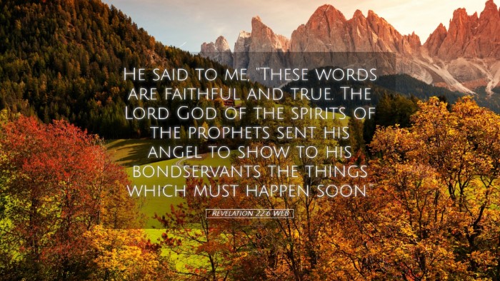 Picture 05 - Revelation 22:6 WEB Desktop Wallpaper - He said to me, 