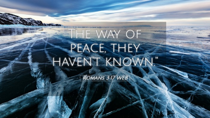 Picture 05 - Romans 3:17 WEB Desktop Wallpaper - The way of peace, they haven't - Desktop Bible Verse Wallpaper